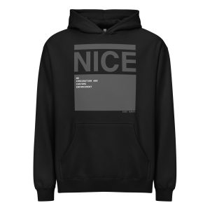 Be NICE say No to ICE Men’s box hoodie